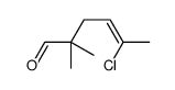 5-chloro-2,2-dimethylhex-4-enal Structure
