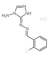 Benzaldehyde,2-chloro-, 2-(4-amino-4H-1,2,4-triazol-3-yl)hydrazone, hydrochloride (1:1)结构式