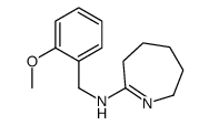 N-[(2-methoxyphenyl)methyl]-3,4,5,6-tetrahydro-2H-azepin-7-amine结构式