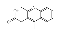 2,4-二甲基-3-喹啉乙酸结构式