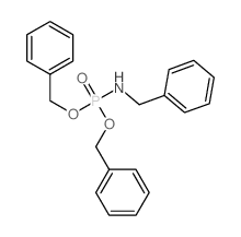 N-bis(phenylmethoxy)phosphoryl-1-phenyl-methanamine结构式