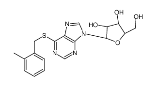 (2R,3S,4R,5R)-2-(hydroxymethyl)-5-[6-[(2-methylphenyl)methylsulfanyl]purin-9-yl]oxolane-3,4-diol Structure