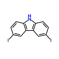 3,6-二碘咔唑结构式