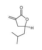 (S)-γ-isobutyl-α-methylene-γ-butyrolactone结构式