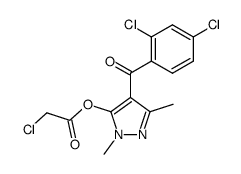 (5-chloroacetoxy-1,3-dimethyl-1H-pyrazol-4-yl)-(2,4-dichloro-phenyl)-methanone Structure