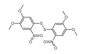 Bis(4,5-dimethoxy-2-nitrophenyl) persulfide结构式