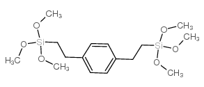 1,4-bis(trimethoxysilylethyl)benzene Structure