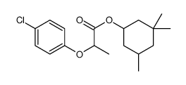 (3,3,5-trimethylcyclohexyl) 2-(4-chlorophenoxy)propanoate结构式