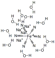 Sodium Hexacyanoferrate (II) Decahydrate structure