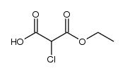 ethyl hydrogen chloromalonate Structure