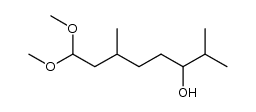 8,8-dimethoxy-2,6-dimethyloctan-3-ol Structure