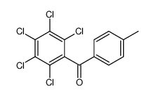 (4-methylphenyl)-(2,3,4,5,6-pentachlorophenyl)methanone结构式
