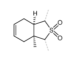 (3aS,7aR)-1,3,3a-Trimethyl-1,3,3a,4,7,7a-hexahydro-benzo[c]thiophene 2,2-dioxide结构式