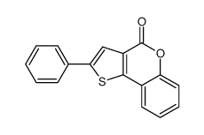 2-phenylthieno[3,2-c]chromen-4-one结构式
