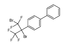 1-(1,2-dibromo-1,1,3,3,3-pentafluoropropan-2-yl)-4-phenylbenzene结构式