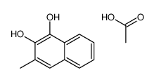 acetic acid,3-methylnaphthalene-1,2-diol结构式