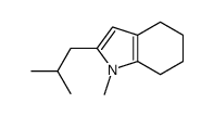 1-methyl-2-(2-methylpropyl)-4,5,6,7-tetrahydroindole结构式