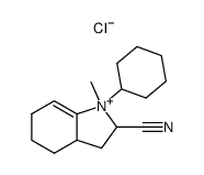 N-Cyclohexyl-N-methyl-2-cyano-Δ7-hexahydroindoliniumchlorid Structure