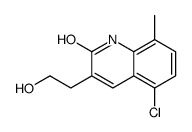 5-chloro-3-(2-hydroxyethyl)-8-methyl-1H-quinolin-2-one结构式