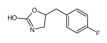 5-[(4-fluorophenyl)methyl]-1,3-oxazolidin-2-one结构式