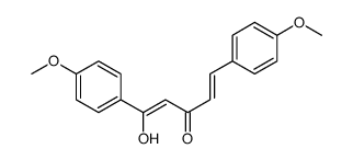 1-hydroxy-1,5-bis(4-methoxyphenyl)penta-1,4-dien-3-one结构式