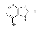 Thiazolo[5,4-d]pyrimidine-2(1H)-thione,7-amino- Structure