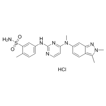 Pazopanib HCl (GW786034 HCl) structure