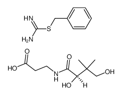 D-pantothenic acid, S-benzyl-thiuronium-salt结构式
