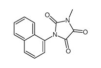 1-methyl-3-naphthalen-1-ylimidazolidine-2,4,5-trione结构式