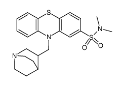10-(1-Aza-bicyclo[2.2.2]oct-3-ylmethyl)-10H-phenothiazine-2-sulfonic acid dimethylamide结构式