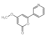 2H-Pyran-2-one,4-methoxy-6-(3-pyridinyl)- Structure