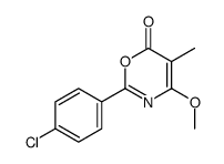 2-(4-chlorophenyl)-4-methoxy-5-methyl-1,3-oxazin-6-one结构式