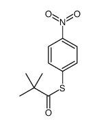 S-(4-nitrophenyl) 2,2-dimethylpropanethioate结构式