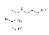 2-[1-(3-hydroxypropylamino)propyl]phenol结构式