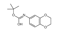 叔丁基 (2,3-二氢苯并[b][1,4]二噁英-6-基)氨基甲酸酯结构式