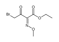 (Z)-γ-bromo-β-oxo-α-methoxyiminobutyric acid ethyl ester结构式