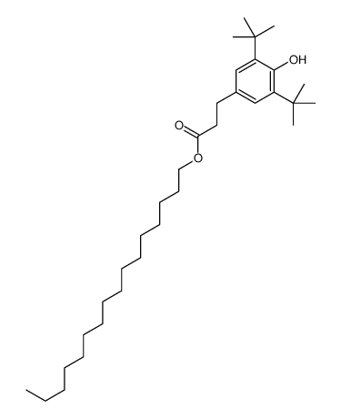 hexadecyl 3-(3,5-ditert-butyl-4-hydroxyphenyl)propanoate结构式