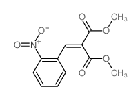 Propanedioic acid,2-[(2-nitrophenyl)methylene]-, 1,3-dimethyl ester Structure