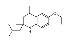 6-ethoxy-2,4-dimethyl-2-(2-methylpropyl)-3,4-dihydro-1H-quinoline结构式