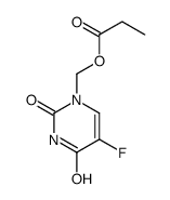 (5-fluoro-2,4-dioxopyrimidin-1-yl)methyl propanoate结构式