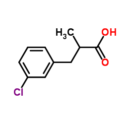 3-(3-CHLORO-PHENYL)-2-METHYL-PROPIONIC ACID结构式