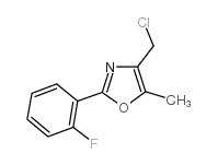 4-(氯甲基)-2-(2-氟苯)-5-甲基-1,3-恶唑结构式