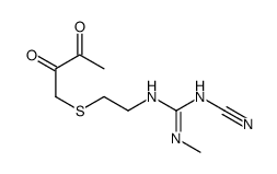 1-cyano-3-[2-(2,3-dioxobutylsulfanyl)ethyl]-2-methylguanidine Structure