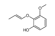 Phenol, 3-methoxy-2-(1-propenyloxy)- (9CI) Structure
