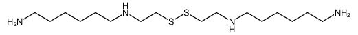 N,N'-bis(6-aminohexyl)cystamine Structure