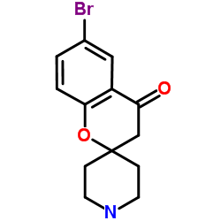 6-溴螺[苯并二氢吡喃-2,4'-哌啶]-4-酮结构式