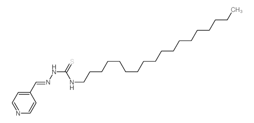 Hydrazinecarbothioamide,N-octadecyl-2-(4-pyridinylmethylene)- Structure