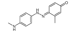 (4E)-3-methyl-4-[[4-(methylamino)phenyl]hydrazinylidene]cyclohexa-2,5-dien-1-one结构式