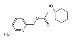 pyridin-2-ylmethyl 2-(1-hydroxycyclohexyl)acetate,hydrochloride结构式