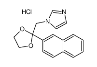 1-[(2-naphthalen-2-yl-1,3-dioxolan-2-yl)methyl]imidazole,hydrochloride结构式